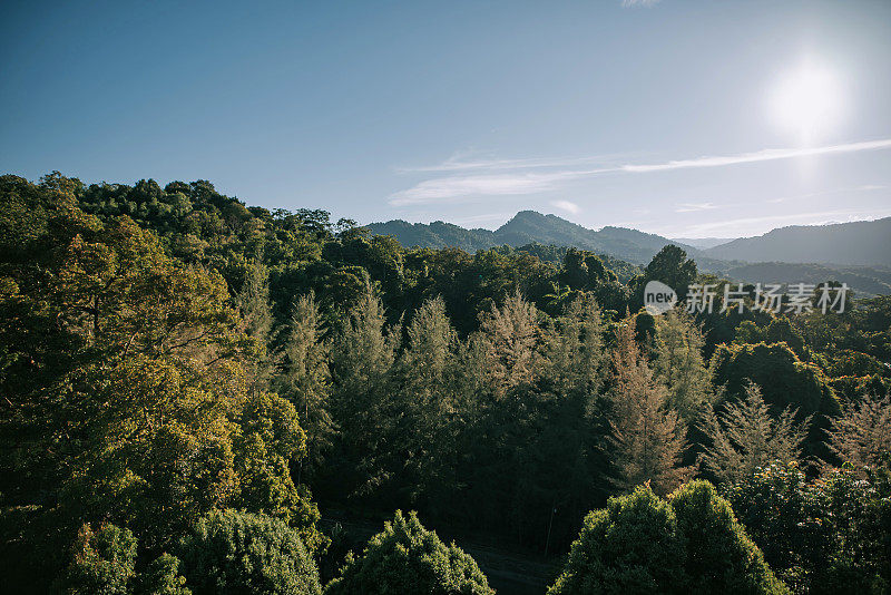 马来西亚Kuala Kubu Bharu山上的风景